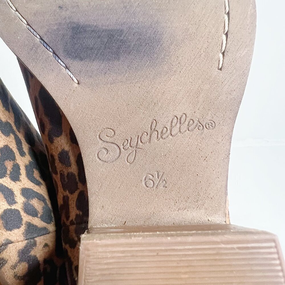 Seychelles Floodplain Bootie Leopard Print Ankle Boot Women's Size 6.5 - Picture 5 of 9
